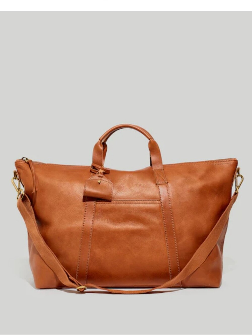 Madewell The Overnight Bag in Leather
